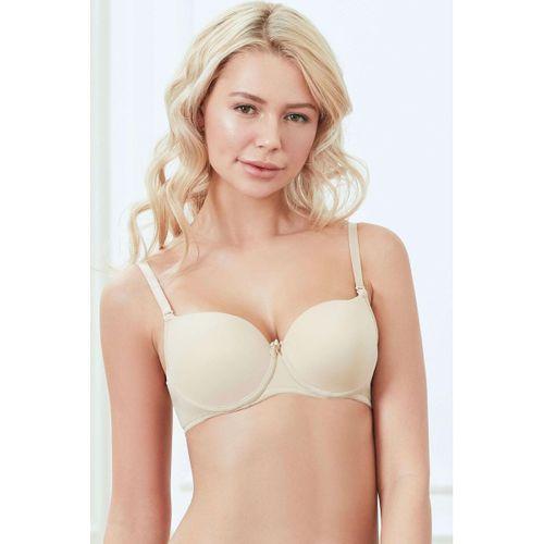 Anıl Balenli Desteksiz Dolgusuz Askıları Çıkabilen Günlük Klasik T-shirt Sütyeni