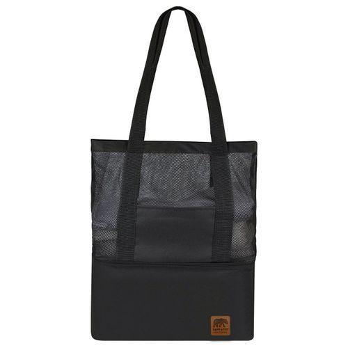 Kamp Ayısı® Thermo Bag - Sıcak/Soğuk Termal Korumalı Kamp, Piknik, Plaj Çantası 16+22 Lt Siyah