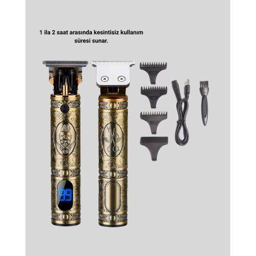 Şarjlı Kablosuz Tıraş Makinesi – 1800 Mah Batarya, Uzun Pil Ömrü, Profesyonel Sessiz Motor