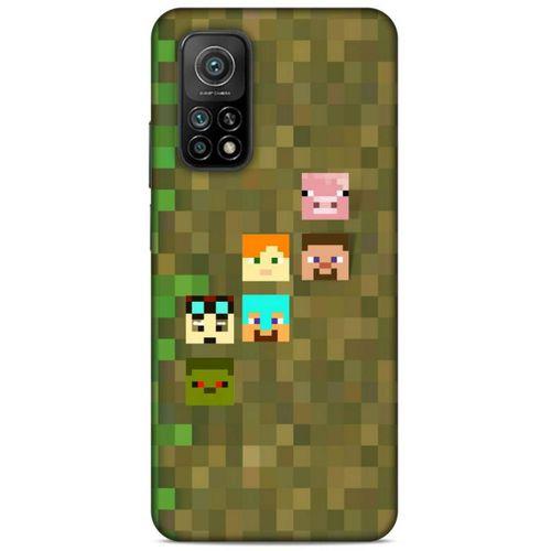 Lopard Xiaomi Mi 10T 5G Uyumlu Kılıf PiXel (14) Lansman Kılıf Minecraft Karakterleri