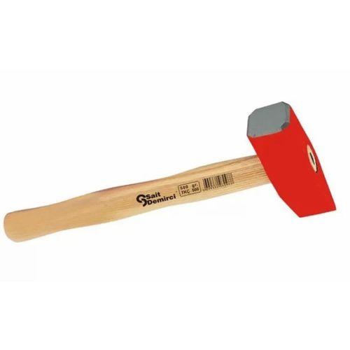 Taşçı Keski Çekiç 1000 Gr - Boyalı, Ahşap Saplı