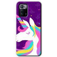 MRCİLETİSİM Poco x3 GT Kılıf HD Desen Baskılı Arka Kapak + Temperli Cam - Unicorn Sleep