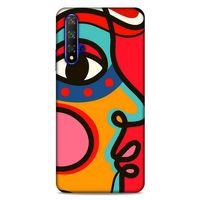 Lopard Huawei P Smart S 2020 Uyumlu Kılıf Soyut Sanat (9) Baskılı Kılıf