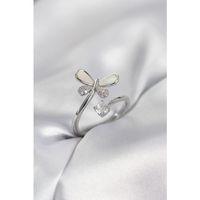 Gümüş Renk Yusufçuk Model Zirkon Taşlı Kadın Yüzük