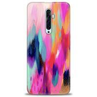 Oppo Reno 2Z Kılıf HD Baskılı Kılıf - Yaldızlı Renkler + Tam Ekran Koruyucu