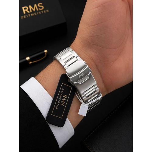 RMS Romanson Premium Erkek Kol Saati Çelik Kordon 5 ATM Su Geçirmez Kronometreli Kadran AG2134.13