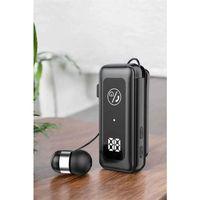 Kablolu Bluetooth Kulaklık Kulak İçi Stereo Mikrofonlu Dijital Göstergeli