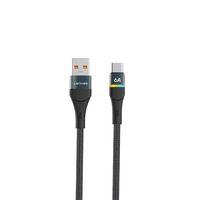 Lenyes LC520 USB-A to Type-C 6A Örgü Tasarımlı Hızlı Şarj Özellikli Data ve Şarj Kablosu 66W 1M