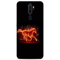 Lopard Oppo A9 2020 Uyumlu Kılıf FireX (28) Arka Kapak Ateşli At
