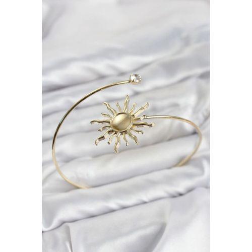 Pazu Bileklik Gold Renk Pirinç Güneş Model