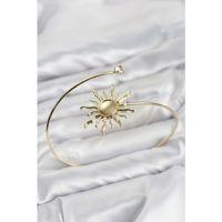 Pazu Bileklik Gold Renk Pirinç Güneş Model
