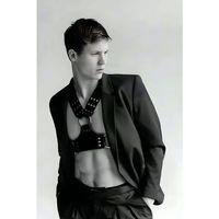 Fantazi Erkek  Deri Göğüs Harness - Brfm120