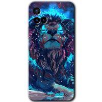 Vivo Y33s Kılıf HD Desen Baskılı Arka Kapak - Neon Aslan