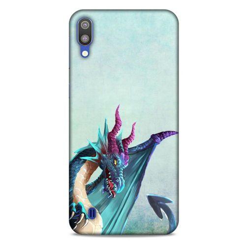 Samsung Galaxy M10 Kılıf Dragons (19) Kılıfları Mavi Ejderha