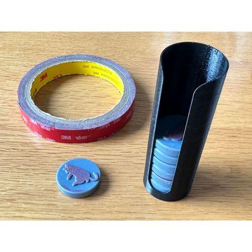Stamp Holder For OD 30mm With Magnet In Bottom - 30mm Dış Çaplı Damga Tutucu Altında Mıknatıs ile 3D Baskı (Bu ürün Sadece Plastik parçadır - Almadan