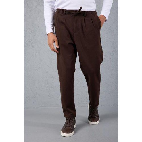 Ron Selanik Örme İçi Peluş Çift Fermuarlı Sweatshirt Vizon - Milos Kaşe Kumaş Jogger Pantolon Kahve