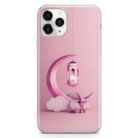 Apple iPhone 11 Pro Kılıf Pembe Süsler Arka Kapak Koruma Desenli Full Koruyucu