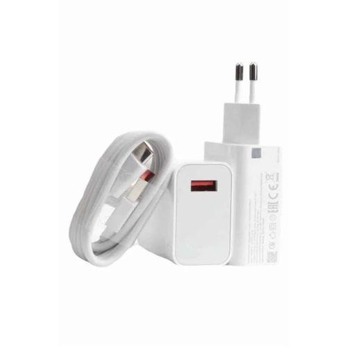 Beyaz Ultra Plus Hızlı Şarj Seti Şarj Adaptörü Ve Kablosu 67w
