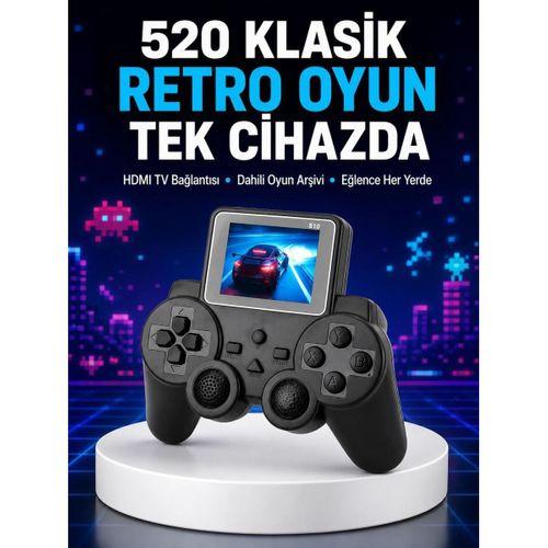 2025 A Kalite S10 Gamepad 520 Oyunlu Tv Bağlantılı Retro Atari Konsolu Yeni Nesil