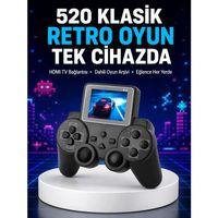 2025 A Kalite S10 Gamepad 520 Oyunlu Tv Bağlantılı Retro Atari Konsolu Yeni Nesil