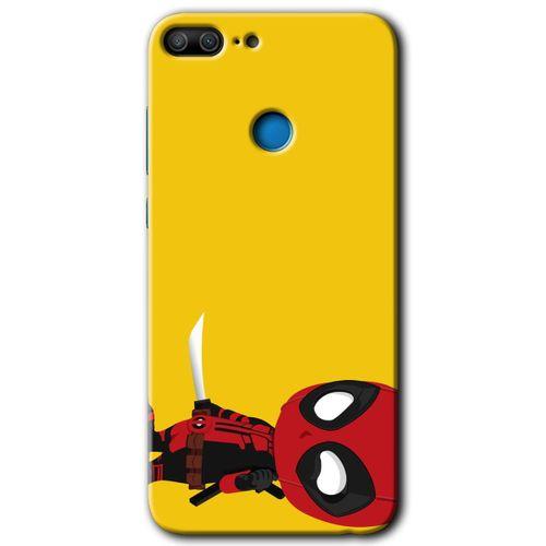 Honor 9 Lite Kılıf HD Desen Baskılı Arka Kapak - DeadPool 6 + Kırılmaz Cam