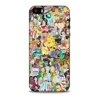 Apple iPhone SE Uyumlu Kılıf Rick And Morty (36) Glitter Kılıf Cop Morty