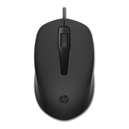 HP 150 240J6AA Siyah Kablolu Optik Kablolu Mouse 1600 DPI Optik Sensörlü