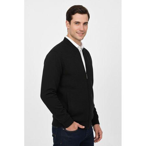 Erkek Hakim Yaka Astarlı Triko Fermuarlı Mont BGL-ST04831