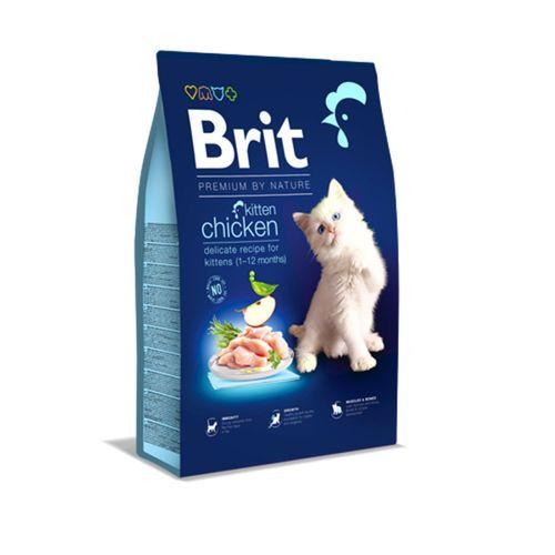 Brit Premium By Nature Yavru Kediler İçin, Tavuk Etli Kuru Mama 8 kg