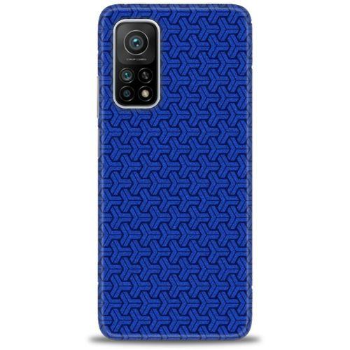 Xiaomi Mi 10T Pro Kılıf HD Baskılı Kılıf - Mavi Örüntü + Tam Ekran Koruyucu