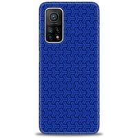 Xiaomi Mi 10T Pro Kılıf HD Baskılı Kılıf - Mavi Örüntü + Tam Ekran Koruyucu