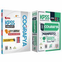 2026 KPSS Genel Kültür Coğrafya Kara Kutu Soru Bankası ve Manifesto Çözümlü Branş Deneme 2li Seti
