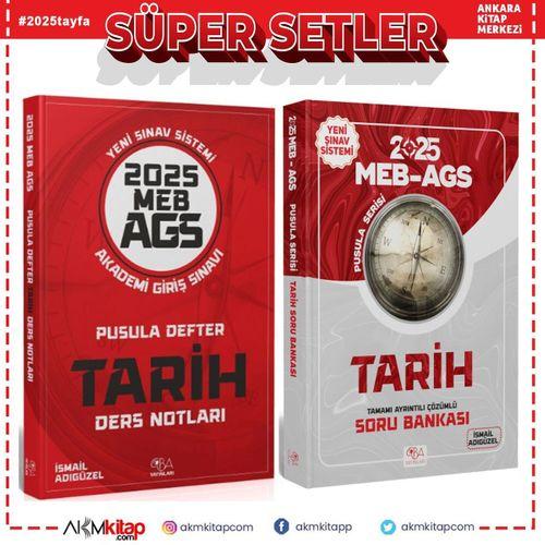 CBA Yayınları 2025 MEB AGS Tarih Pusula Defter Ders Notları ve Soru Bankası Seti 2 Kitap