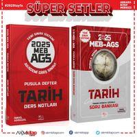 CBA Yayınları 2025 MEB AGS Tarih Pusula Defter Ders Notları ve Soru Bankası Seti 2 Kitap