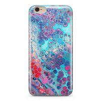 Apple iPhone 6 6s Kılıf Mermer Bubbles Arka Kapak Koruma Desenli Full Koruyucu