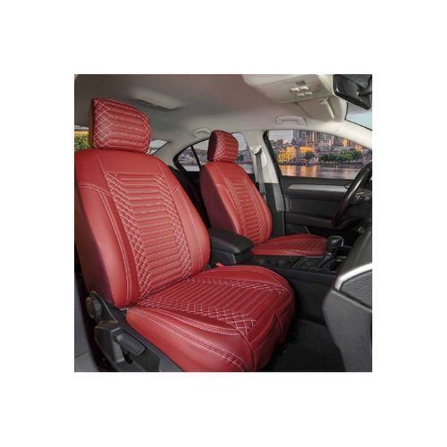 Citroen C5 Lüx Full Deri Oto Koltuk Kılıfı Ön Arka Takım (Giydirme Tip) KIRMIZI