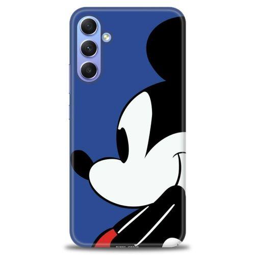 Samsung Galaxy A34 Kılıf HD Baskılı Kılıf - Micky Mouse + Tam Ekran Koruyucu