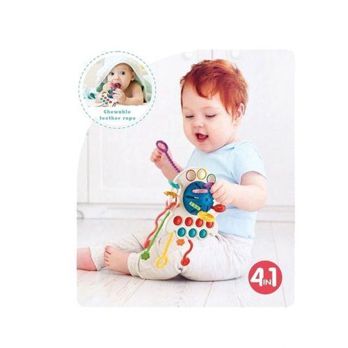 Eğitici Oyuncak BIB68859-Vardem Duyusal Montessori Oyuncaklar  Toplu-Çekme İpli