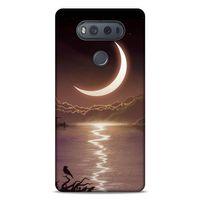 Lopard LG K61 Uyumlu Kılıf Gece'S (34) Slim Armor Kılıf Kırmızı Gece