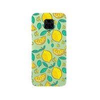 Xiaomi Redmi Note 9s Limon Desenli Premium Silikonlu Yeşil Telefon Kılıfı