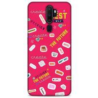 Oppo A9 2020 Uyumlu Kılıf Pembe Delisi (44) Tough Armor Kılıf Writing