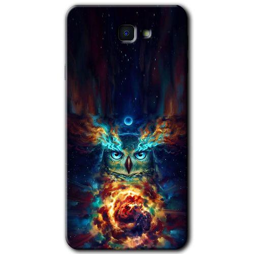 Potkal Hediye Fabrikası Samsung Galaxy J7 Prime 2 Kılıf HD Desen Baskılı Arka Kapak - Ballı Baykuş