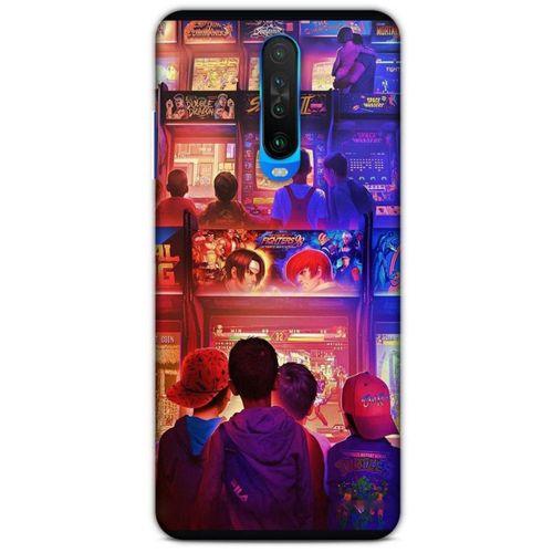 Retro (33) Desen Hybrid Kılıf Renkli Xiaomi Poco X2 Kılıf