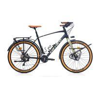 Carraro CR-T Trail 27.5 Jant 30 Vites Tur Bisikleti Mat Siyah- Yeşil 44 cm