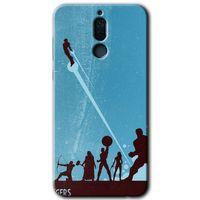 Huawei Mate 10 Lite Kılıf HD Desen Baskılı Arka Kapak - Avengers Team + Kırılmaz Cam