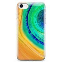 Apple iPhone 8 Kılıf Yeşil Göl Arka Kapak Koruma Desenli Full Koruyucu