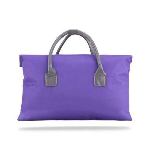 Classone BYN-EL003 WTXPro Su Geçirmez Kumaş 13-14 inch Bayan Laptop El Çantası- Tote Bag – Mor
