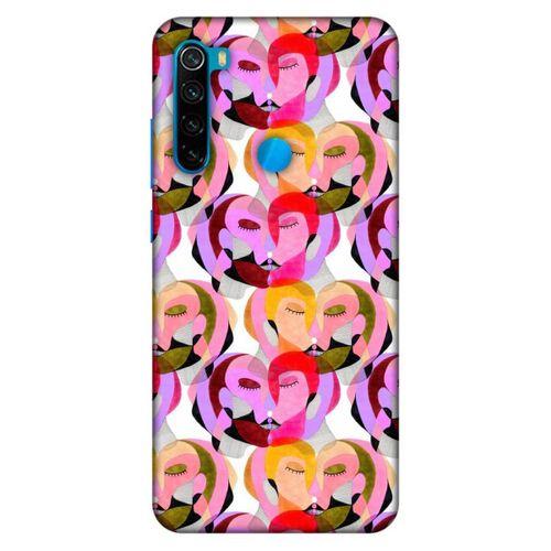 Lopard Xiaomi Redmi Note 8 Uyumlu Kılıf Sürreal Yüzler ♀ (2) Kabı Desenli