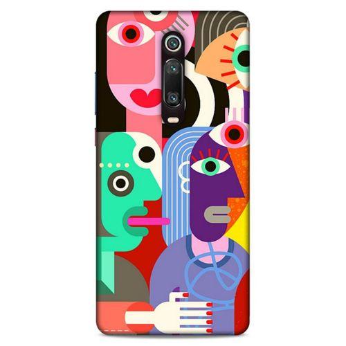 Lopard Xiaomi Mi 9T Uyumlu Kılıf Soyut Sanat (14) Desenli Lansman Kılıf