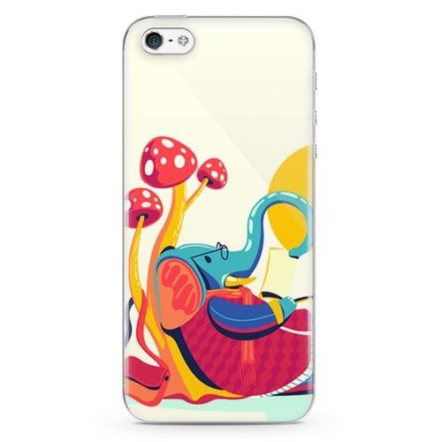 Apple iPhone 5 Kılıf Entel Fil Arka Kapak Koruma Desenli Full Koruyucu